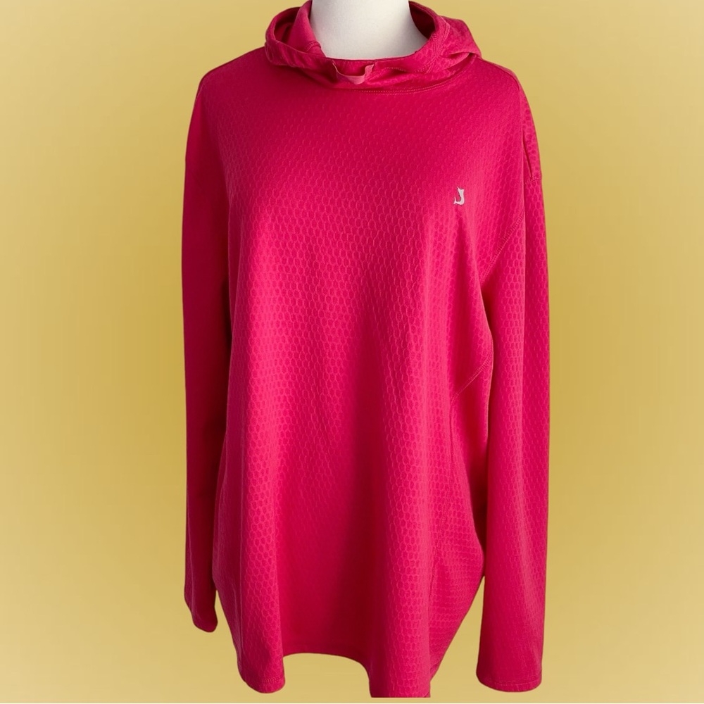 Men’s Reel Legends Performance Outfitters Freeline Long Sleeve Hoodie Size L Red